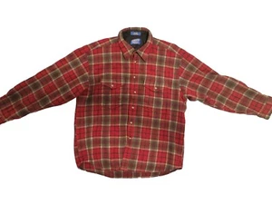 Pendleton Shirt Mens XL Vintage Wool Red Shadow Plaid (A19) - Afbeelding 1 van 5