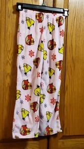 Angry Bird Girls 10/12 Pajama Pants Winter Fleese  (B15) - Picture 1 of 2
