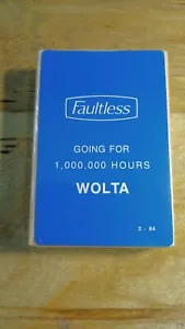 Playing Cards - Vintage Deck - Faultless WOLTA - Sealed - 80s - Blue Backs -Rare - Picture 1 of 4
