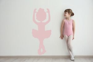LARGE Adorable Ballerina Girls Silhouette Wall Decals