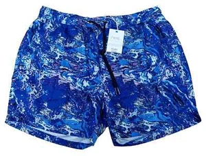 SIGUIENTE Pantalones Cortos de Baño para Hombres Informales Ropa de Playa Azul Púrpura Estampado de Mármol Reino Unido 2XL - Imagen 1 de 2