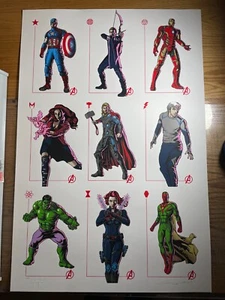Justin Hampton Art Print Poster Avengers Age of Ultron Uncut Edition of 10 - Picture 1 of 8