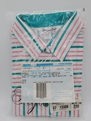 Camisa Hampton East vintage de los 80 M 12-14 sellada de fábrica Sears nueva ropa deportiva EE. UU. Foto 1 de 4