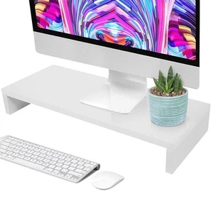 Aynefy Supporto per Monitor da 50 x 20 x 8 cm in Legno Ideale per Computer - Photo 1/12