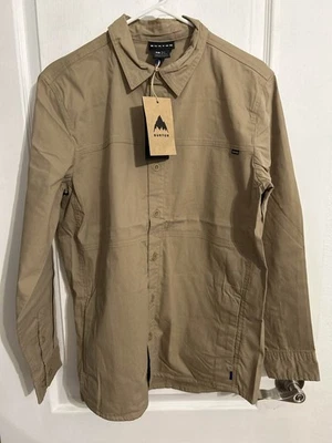 Burton Men's Work Stretch Overshirt LS Jacket Kelp XS Long Sleeve - Image 1 of 4