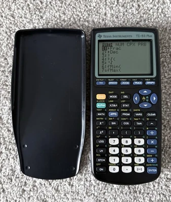 Texas Instruments TI-83 Plus Graphing Calculator w/ Cover - TESTED - Image 1 of 2