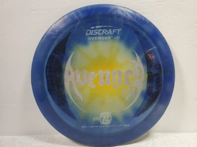 Discraft Elite Z Avenger PFN Batwing Stamp Old Run Disc Golf Blue 167 grams - Image 1 of 4