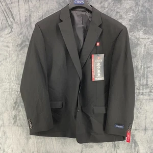 Chaps Ralph Lauren Mens 50 R Black Stretch Performance Series Blazer Sportcoat - Picture 1 of 22