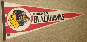 Banderín de colección Chicago Blackhawks tamaño completo producto con licencia oficial de la NHL - Imagen 1 de 3