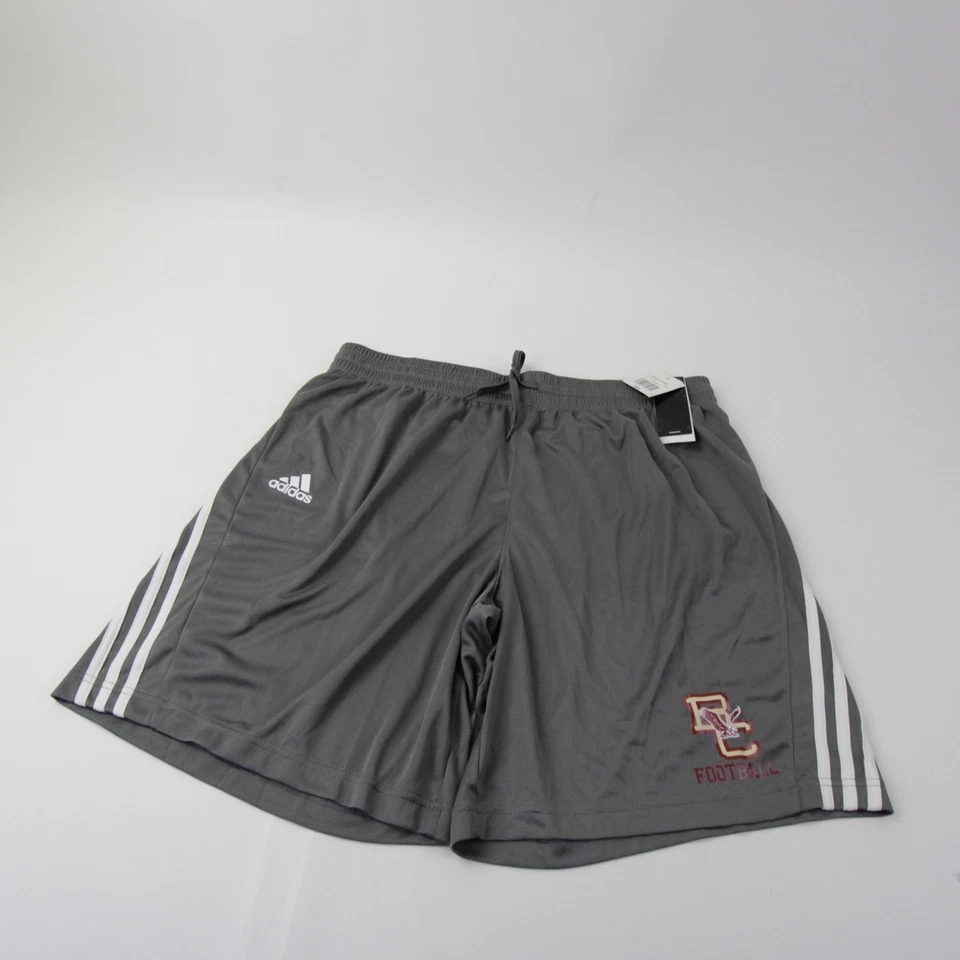 Boston College Eagles adidas Athletic Shorts Men's Gray/White New - Image 1 of 1
