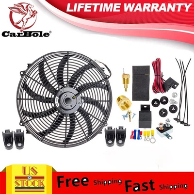 VENTILADOR DE REFRIGERACIÓN RADIADOR ELÉCTRICO AUTOMOTRIZ 16 PULGADAS 120W 3000CFM RENDIMIENTO 12V Foto 1 de 4