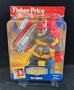 1997 Fisher-Price Rescue Heroes Billy Blazes Fire Fighter MINT in Box - Picture 1 of 2