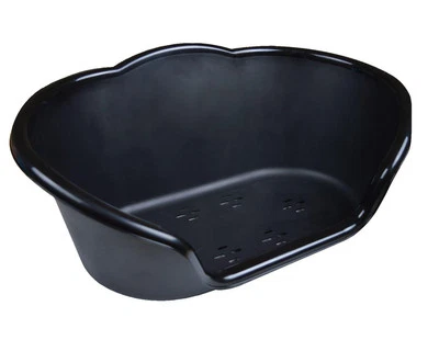 Dog Bed Basket Pet Cat Kitten Puppy Heavy Duty Plastic Waterproof Small Black - image 1 of 4