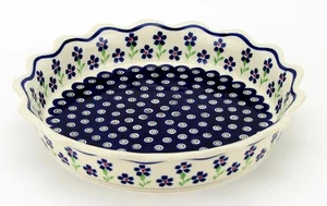 Polnische Keramik Quiche/überbackene Kuchenform 9" Durchmesser von Zaklady Boleslawiec - Bild 1 von 4