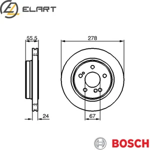 2x BRAKE DISC 0 986 479 133 FOR MERCEDES-BENZ -CLASS124 M112.920/104.941 2.8L - Picture 1 of 8