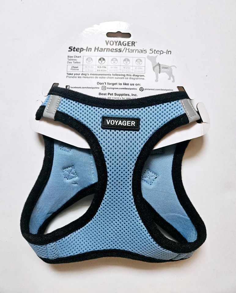 Voyager Step-in Air Dog Harness - All Weather Mesh Small Baby Blue