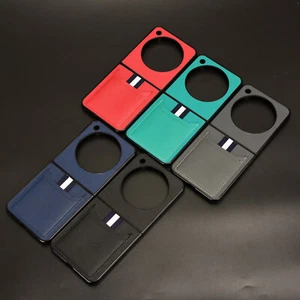 Funda protectora de lujo Litchi de cuero PU Litchi de lujo para ZTE nubia Flip 6,9" + PC con ranuras para tarjetas traseras - Imagen 1 de 21