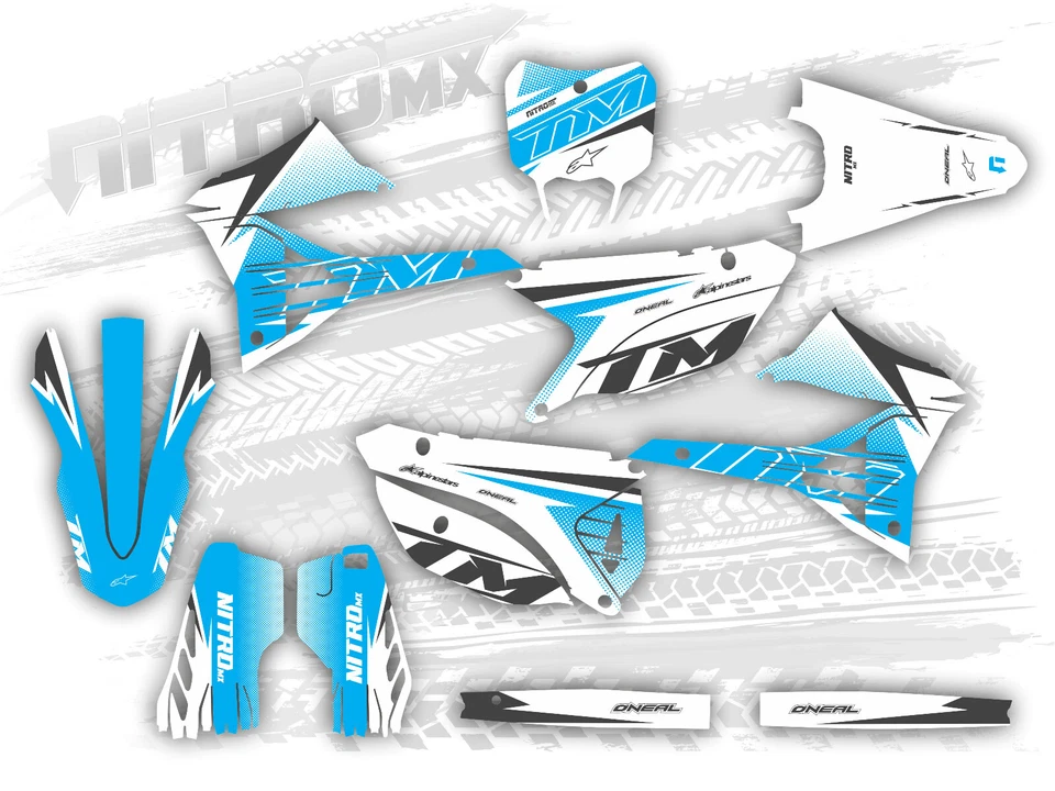 Graphics Kit fits TM Racing 2 Stroke MX 125 144 250 300 2022 2023 2024 2T Decals — 第 1/1 张图片