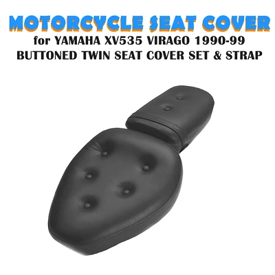 JUEGO FUNDA ASIENTO MOTO YAMAHA XV535 VIRAGO 1990-99 TWIN SEAT Foto 1 de 2