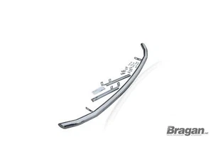 Spoiler Bar To Fit Fiat Scudo 2007 - 2016 Stainless Steel Front Tube Accessories - Picture 1 of 6