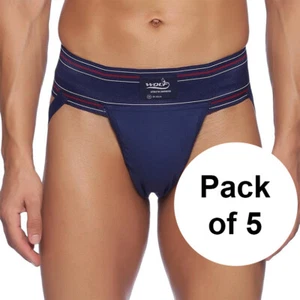 Athletic Wolf Cotton Stretchable Gym Supporter Jockstraps With Cup Pack of 5 AU - Picture 1 of 23