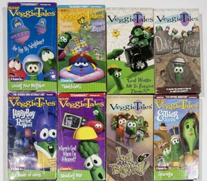 VEGGIE TALES VHS LOT 6 BIBLE LESSONS SELF ESTEEM VBS CHRISTIAN CHURCH SCHOOL HOM - Picture 1 of 1