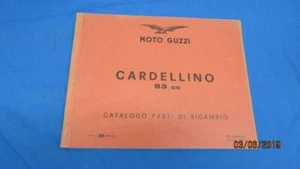 Moto Guzzi Cardellino 83 cc Parts Catalog ITALIAN DB137 - Picture 1 of 1