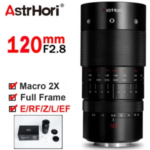 AstrHori 120mm F2.8 Macro 2X Full Frame Large Aperture Lens fr EF/E/RF/Z/L Mount - Picture 1 of 9