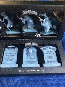 Lot Of 2 Disney Parks Haunted Mansion Hitchhiking Ghosts Ornament Set NIB - Picture 1 of 5