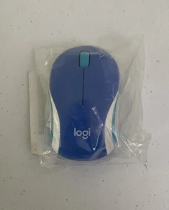 Logitech Wireless Mini Mouse M187 Blue With Receiver Dongle - Picture 1 of 2