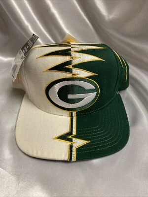 Vintage Green Bay Packers 90’s Cap Hat Shock Wave White NWT New! (1312) - Image 1 of 4