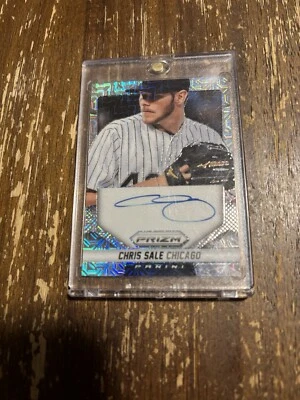 Tarjeta de béisbol automática CHRIS SALE 2014 PANINI PRIZM # CS AUTÓGRAFO/75 WHITE SOX Foto 1 de 2
