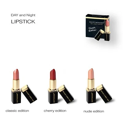 EGYPT WONDER LONG LASTING AND CARING DAY + NIGHT LIPSTICK 1 COLOUR =>100 SHADES