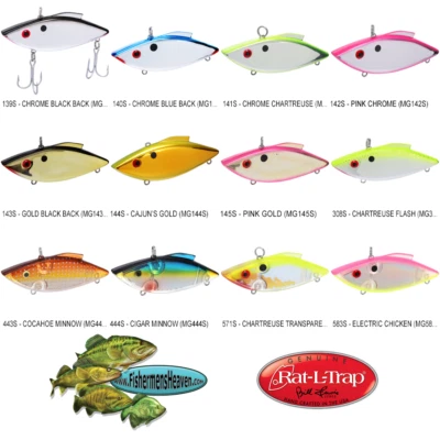 Rat-L-Trap SALTWATER Lipless Crankbait ( MG ) 3/4oz MAGNUM Any 12 Colors - Image 1 of 4