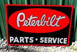LG.18x36 PETERBILT PARTS SERVICE SIGN Dealership Shop Garage KENWORTH Trucking 