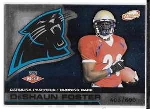 DESHAUN FOSTER ROOKIE SERIAL /600 2002 PACIFIC ATOMIC 110 CAROLINA PANTHERS UCLA - Picture 1 of 1