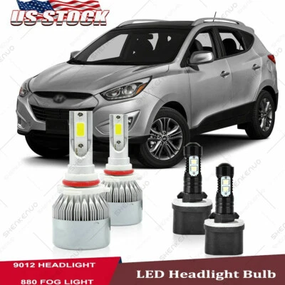 Kit combinado de 4x faros antiniebla LED 6000K para Hyundai Tucson 2014-2015 Foto 1 de 4