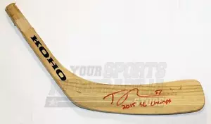 Trevor van Riemsdyk Chicago Blackhawks Signed Autographed SC Champs Stick Blade - Picture 1 of 1