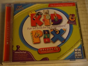 Kid Pix Deluxe 4 CD-ROM 2000 Broderbund Homeschool Educational Learning VTG PC - Picture 1 of 4
