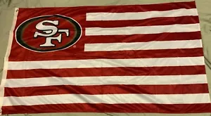 SAN FRANCISCO 49ers NATION KNITTED 3x5 FLAG new GENUINE NFL Lic us seller - Picture 1 of 4