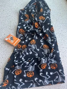 Halloween Dog Hoodie Jack-O-Skeleton Size Large Black And Orange SimplyDog - Picture 1 of 5