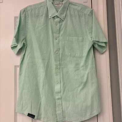Southern Proper Men’s Size Small  Casual Button Down Shirt Short Sleeve Logo - Image 1 of 4