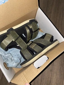 Toddler Kids Suicoke Size K9 Cm16 Olive Green Kisee Slides Sandals - Picture 1 of 5
