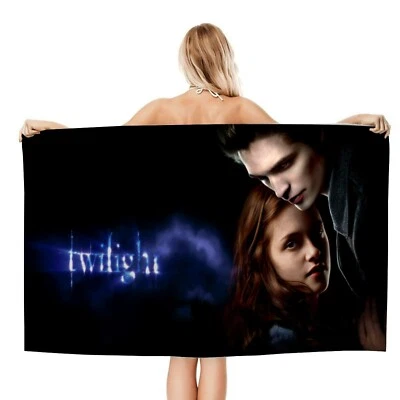 Toalha de praia Twilight Gifts inspirada no aniversário feminino menina ou menino 30,7"*51,2" - Imagem 1 de 4