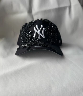 SOMBRERO ADORNADO 'WHITE NY' PERSONALIZADO YANKEE SNAP BACK *VENDEDOR DE ESTADOS UNIDOS* Foto 1 de 4