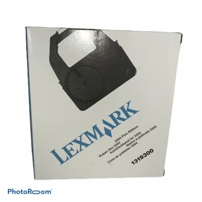 Lexmark/IBM 1319300 Black Film Ribbon Printer Ink Fits 5204 Old Stock New In Box - Image 1 of 4