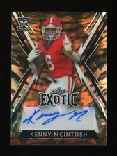 2023 Leaf Exotic Crystal Tiger Kenny McIntosh Auto RC 5/10 Rookie SEAHAWKS