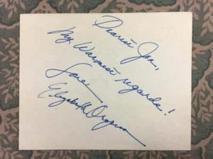 Elizabeth Oropesa - La Oropesa - Bulaklak Ng Maynila - Milagros - Autograph - Picture 1 of 2
