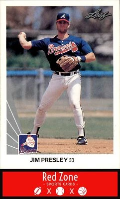 1990 Leaf - #277 Jim Presley NM Set Break. - Image 1 of 2