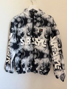 Vintage 90’s SURFSTYLE Pullover Windbreaker Jacket B&W Tie Dye Size Large - Picture 1 of 18